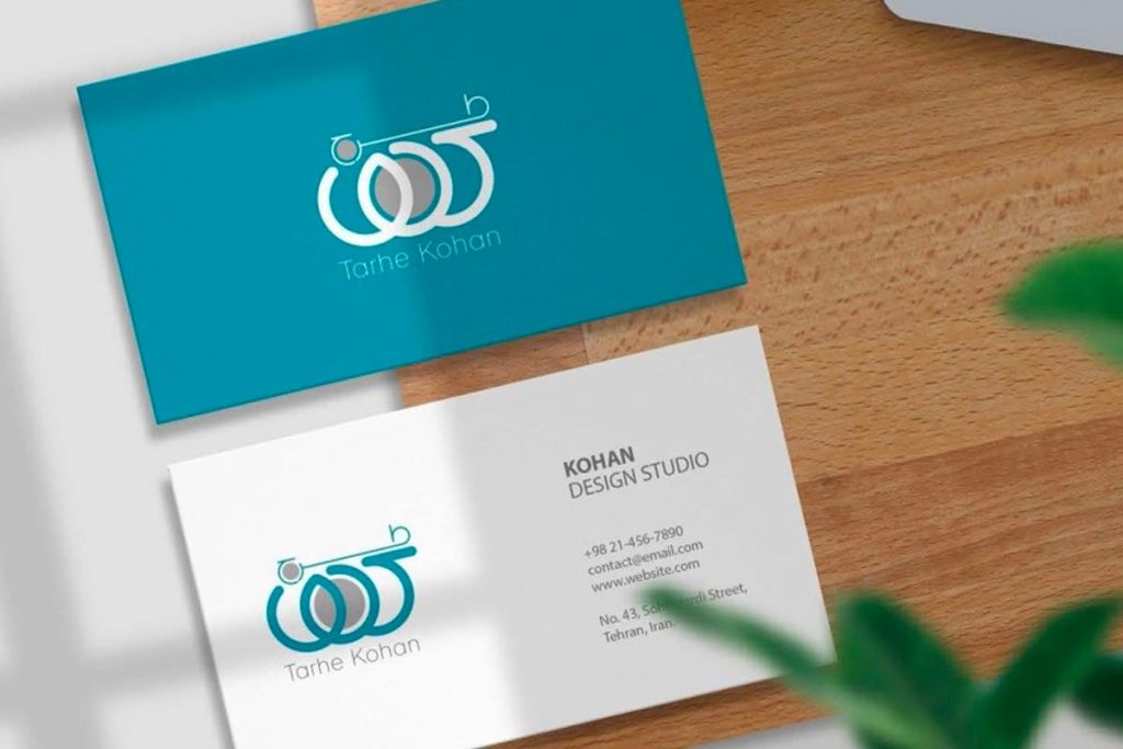 طراحی کارت ویزیت با طرح کهن