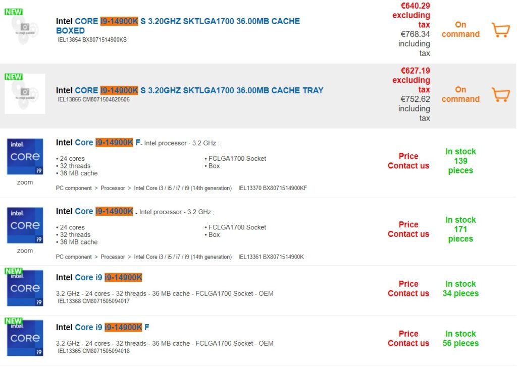 پردازنده اینتل Core i9-14900KS