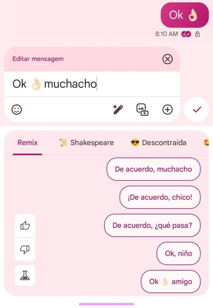 قابلیت ویرایش پیام در Google Messages