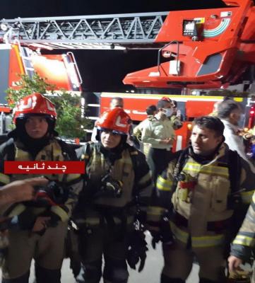 تصویر خاص از حاشیه یک آتش‌سوزی در تهران که پربازدید شد