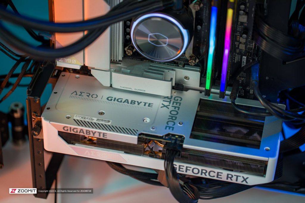 کارت گرافیک RTX 4060 Ti AERO OC در سیستم اسمبل شده