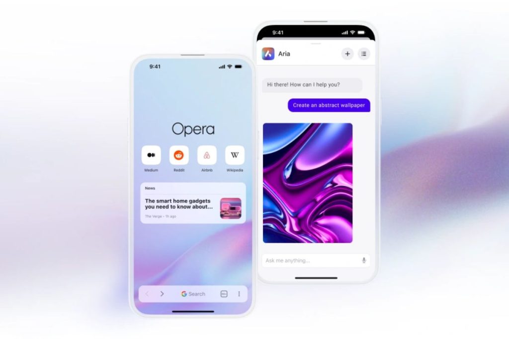 مرورگر Opera One برای آیفون منتشر شد؛ هوش مصنوعی Aria، دستورهای صوتی و ساخت عکس
