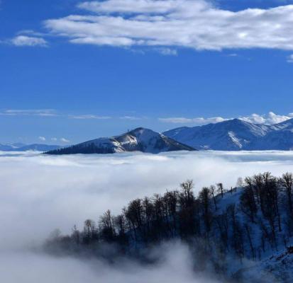 تصویر رویایی از تالش در میان ابرها+عکس