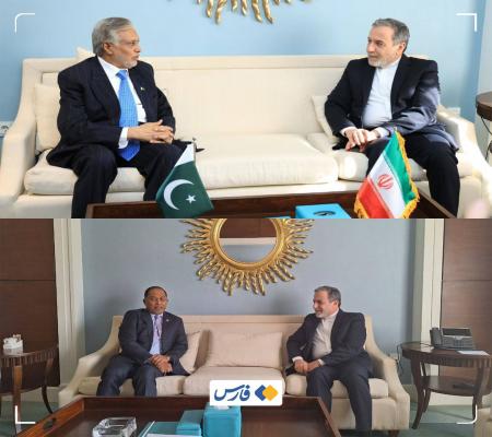 دیدار عراقچی در قاهره با وزیر خارجهٔ پاکستان و وزیر آموزش مالزی